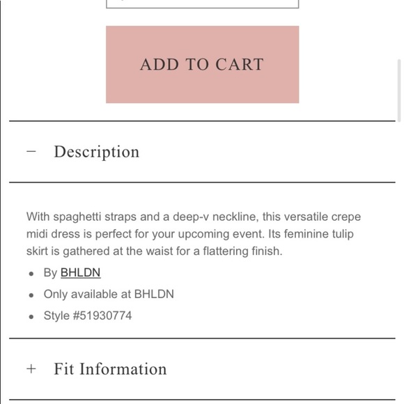 NWT BHLDN Caron Dress Black size 2, 4, 6, 8, 10 - Picture 7 of 17